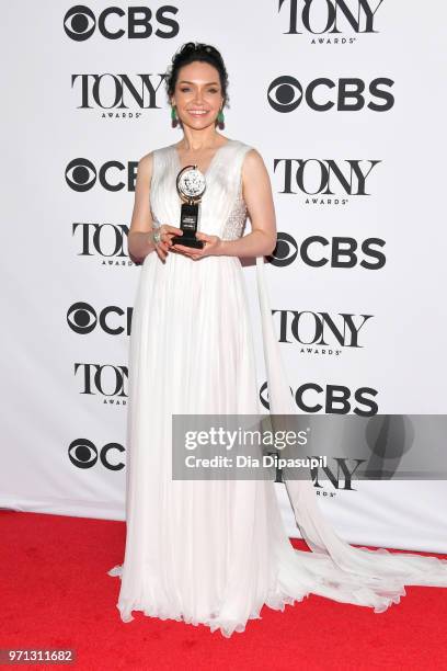 Katrina Lenk poses in the 72nd Annual Tony Awards Media Room at 3 West Club on June 10, 2018 in New York City.