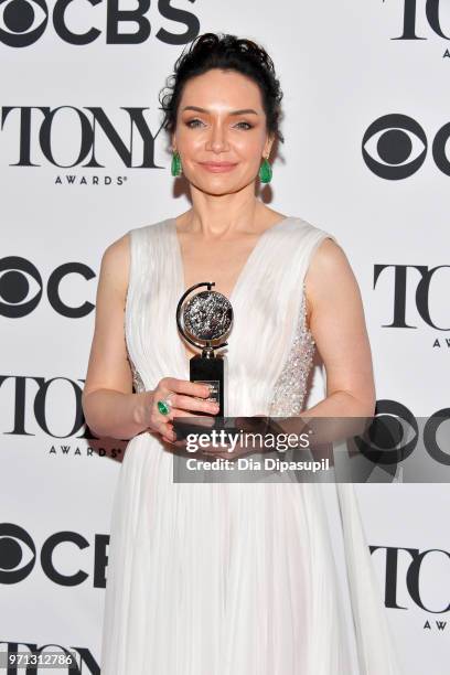 Katrina Lenk poses in the 72nd Annual Tony Awards Media Room at 3 West Club on June 10, 2018 in New York City.