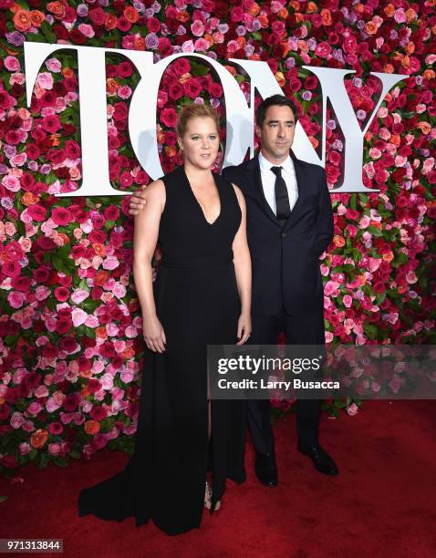 Amy Schumer and Chris Fischer attend the 72nd Annual Tony Awards at Radio City Music Hall on June 10, 2018 in New York City.