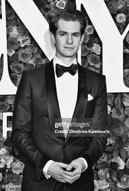 Andrew Garfield attends the 72nd Annual Tony Awards at Radio City Music Hall on June 10, 2018 in New York City.