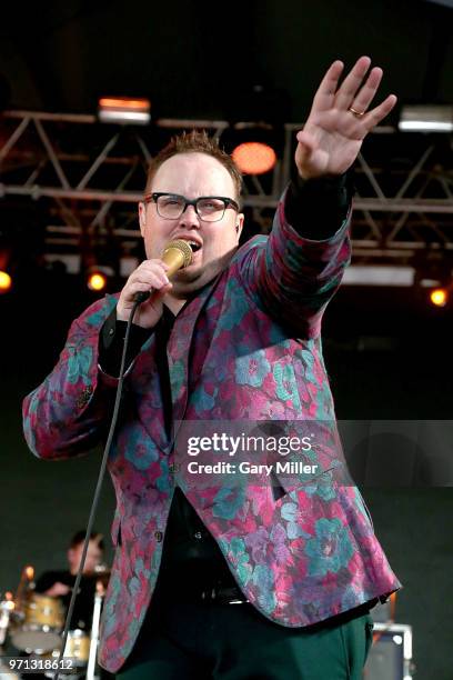 Paul Janeway of St. Paul & The Broken Bones performs in concert on day 4 of the Bonnaroo Music & Arts Festival on June 10, 2018 in Manchester,...