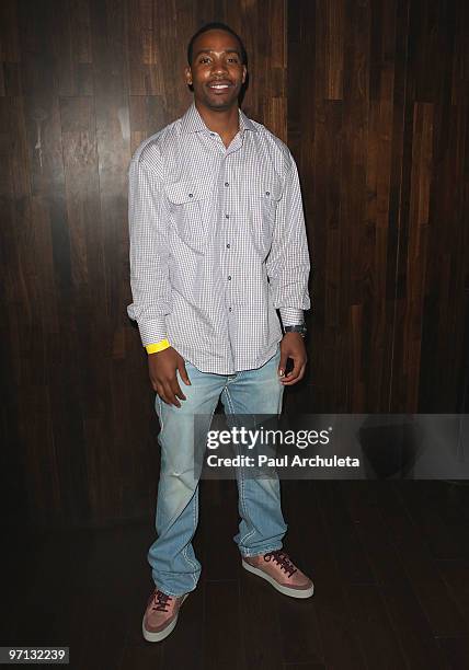 The Washington Wizards Javaris Crittenton arrives at the 1st Annual "Rhyme N Reason" event at The Conga Room at L.A. Live on February 26, 2010 in Los...