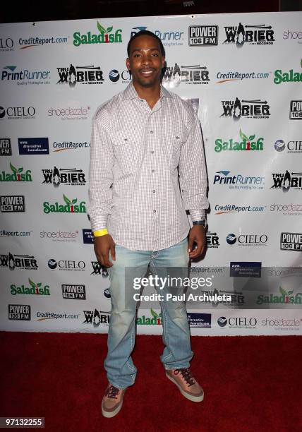 The Washington Wizards Javaris Crittenton arrives at the 1st Annual "Rhyme N Reason" event at The Conga Room at L.A. Live on February 26, 2010 in Los...