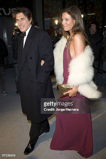 Bryan Ferry and Amanda Sheppard attends the Love Ball London hosted by Natalia Vodianova and Harper's Bazaar as part of London Fashion Week...