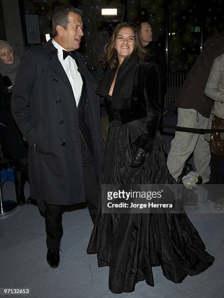 Mario Testino and Tracey Emin attends the Love Ball London hosted by Natalia Vodianova and Harper's Bazaar as part of London Fashion Week...