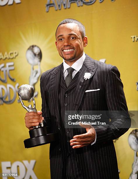 Hill Harper attends the 41st NAACP Image Awards - Press Room held at The Shrine Auditorium on February 26, 2010 in Los Angeles, California.