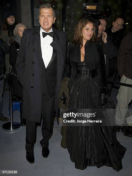 Mario Testino and Tracey Emin attend the Love Ball London hosted by Natalia Vodianova and Harper's Bazaar as part of London Fashion Week...