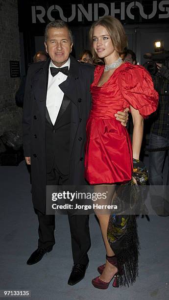 Mario Testino and Natalia Vodianova attends the Love Ball London hosted by Natalia Vodianova and Harper's Bazaar as part of London Fashion Week...