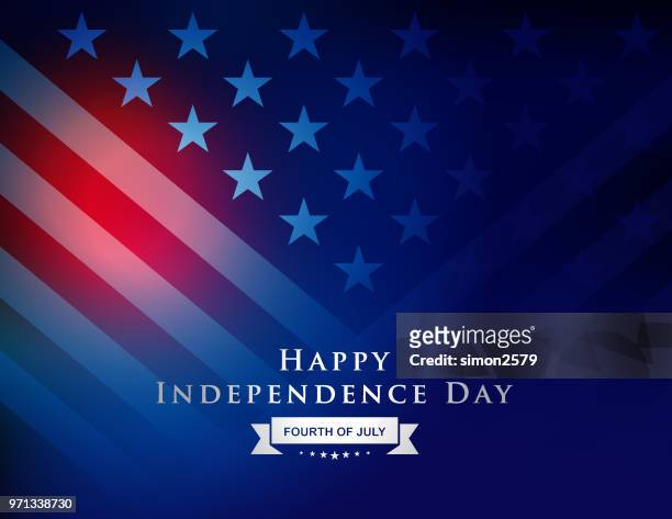 ilustrações de stock, clip art, desenhos animados e ícones de happy 4th of july independence day background - dia da independência