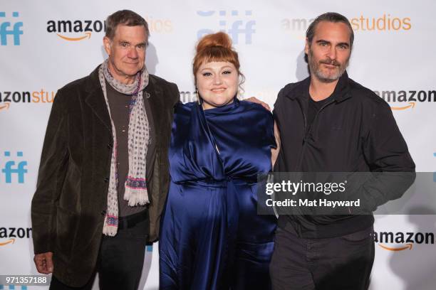 Gus Van Sant, Beth Ditto and Joaquin Phoenix attend a screening of the film 'Don't Worry, He Won't Get Far On Foot' during the Seattle International...