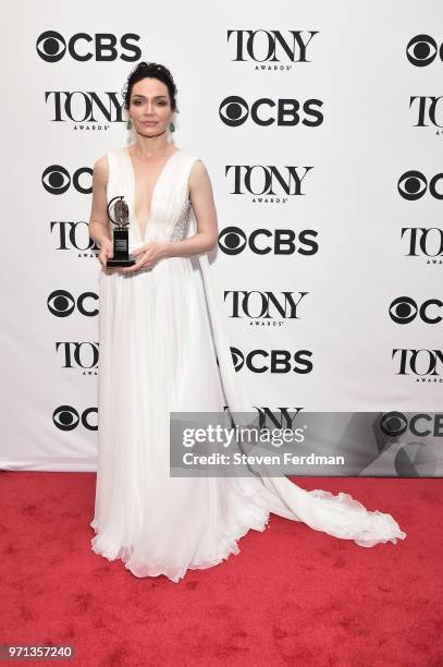 Katrina Lenk poses in the 72nd Annual Tony Awards Media Room at 3 West Club on June 10, 2018 in New York City.