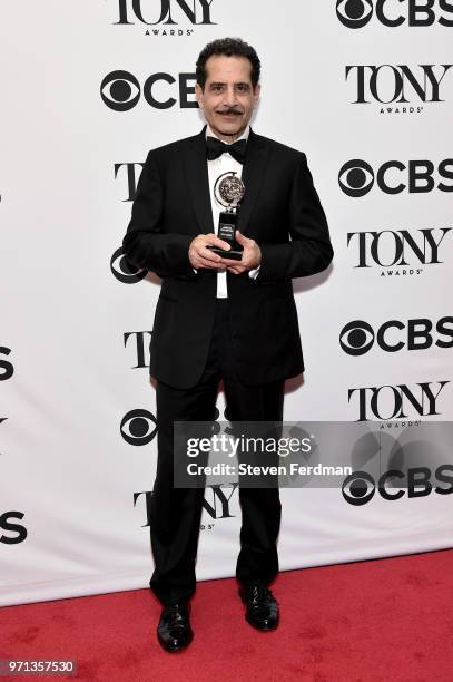 Tony Shalhoub poses in the 72nd Annual Tony Awards Media Room at 3 West Club on June 10, 2018 in New York City.