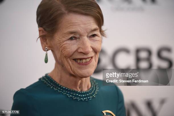 Glenda Jackson poses in the 72nd Annual Tony Awards Media Room at 3 West Club on June 10, 2018 in New York City.