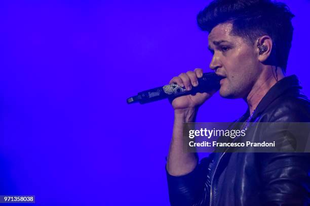 Danny O'Donoghue of The Script performs on stage at Mediolanum Forum on June 10, 2018 in Milan, Italy.