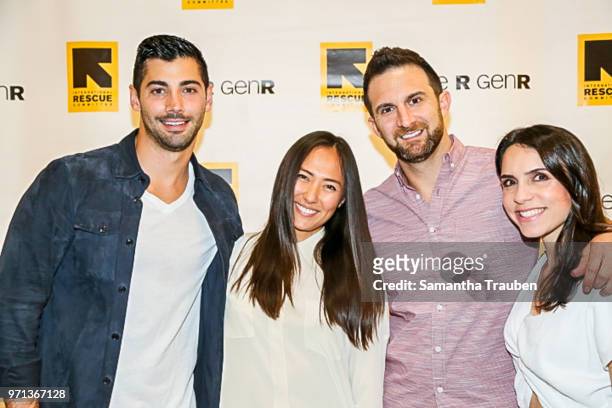 Taylor Gainor and Justin Norris, Founders of Lit Method and guests attend GenR: LA Force for Change Photo Exhibition hosted by GenR and the...