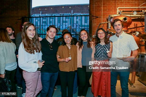 Guests attend GenR: LA Force for Change Photo Exhibition hosted by GenR and the International Rescue Committee at GreenBar Distillery on June 7, 2018...