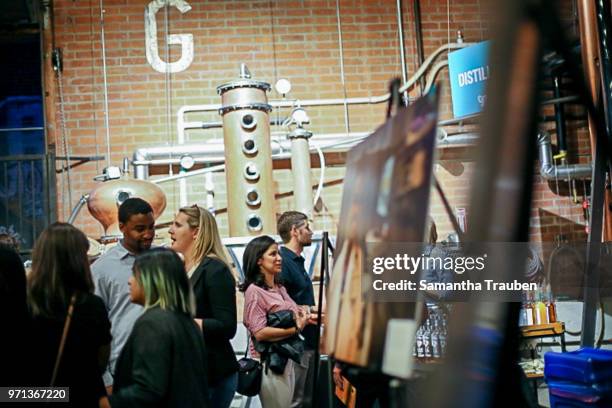 General view of atmosphere at the GenR: LA Force for Change Photo Exhibition hosted by GenR and the International Rescue Committee at GreenBar...