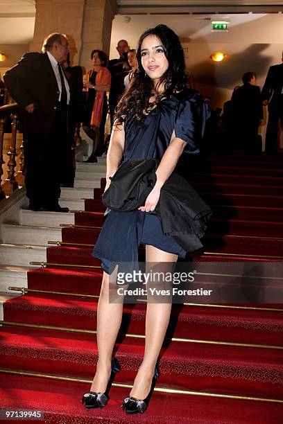 Actress Hafsia Herzi attends the 35th Cesar Film Awards held at Theatre du Chatelet on February 27, 2010 in Paris, France.