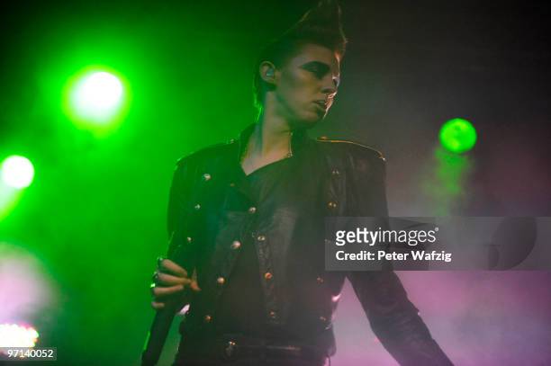 Eleanor Jackson of La Roux performs on stage at the Live Music Hall on February 27, 2010 in Koeln, Germany.