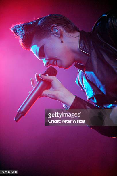 Eleanor Jackson of La Roux performs on stage at the Live Music Hall on February 27, 2010 in Koeln, Germany.