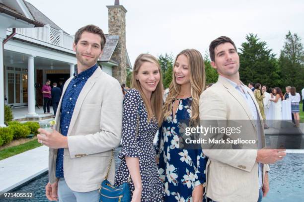 Matt Horvath, Alicia Horvath, Ashley Peleckis, and Connor McInerney attend Hamptons Magazine Celebration with cover star Bubba Watson on June 10,...