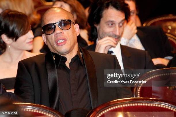 Actor Joey Starr attends during the 35th Cesar Film Awards held at Theatre du Chatelet on February 27, 2010 in Paris, France.