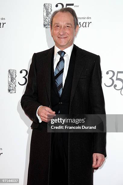 Mayor of Paris Bertrand Delanoe attends the 35th Cesar Film Awards held at Theatre du Chatelet on February 27, 2010 in Paris, France.