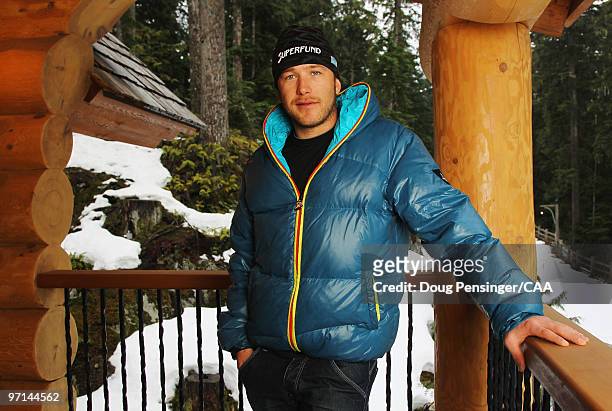 United States alpine skier Bode Miller poses for a photo during the 2010 Vancouver Winter Olympic Games on February 26, 2010 in Whistler, Canada.