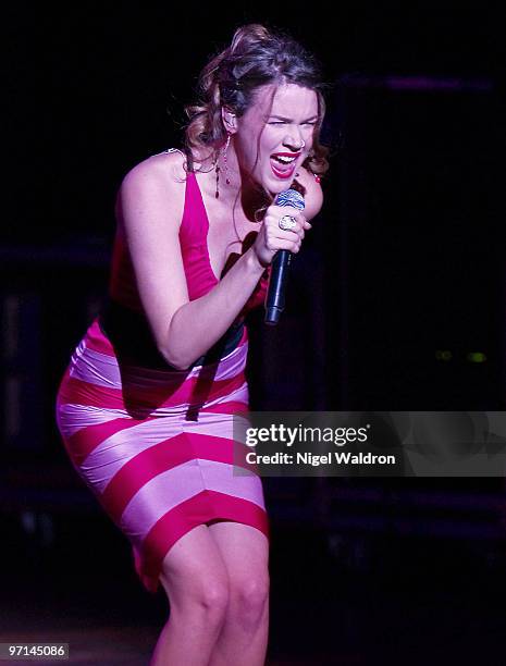 Joss Stone performs at the Oslo Concert Hall on February 27, 2010 in Oslo, Norway.