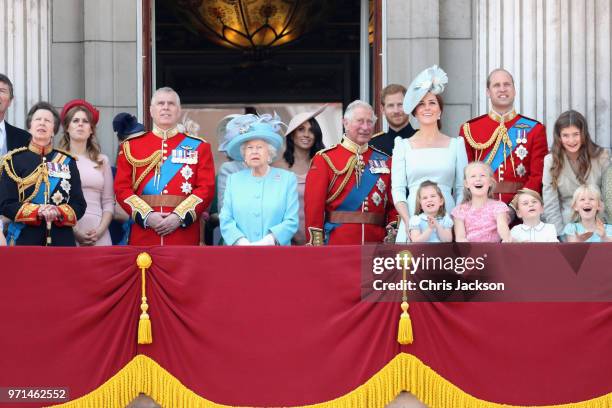 Princess Anne, Princess Royal, Princess Beatrice, Lady Louise Windsor, Prince Andrew, Duke of York, Queen Elizabeth II, Meghan, Duchess of Sussex,...