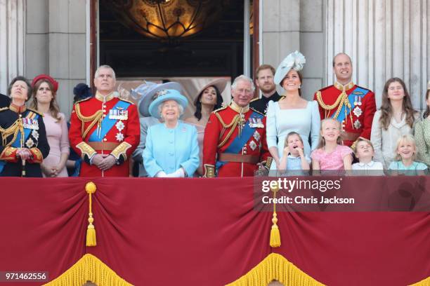 Princess Anne, Princess Royal, Princess Beatrice, Lady Louise Windsor, Prince Andrew, Duke of York, Queen Elizabeth II, Meghan, Duchess of Sussex,...