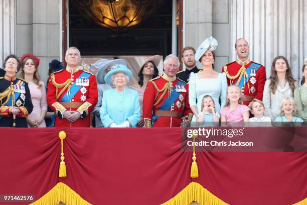 Princess Anne, Princess Royal, Princess Beatrice, Lady Louise Windsor, Prince Andrew, Duke of York, Queen Elizabeth II, Meghan, Duchess of Sussex,...