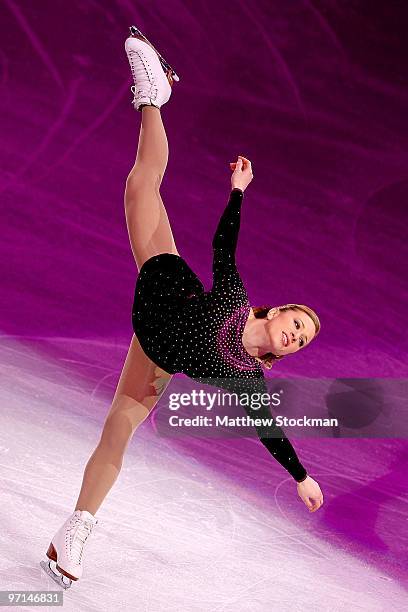 Joannie Rochette of Canada performs at the Exhibition Gala following the Olympic figure skating competition at Pacific Coliseum on February 27, 2010...