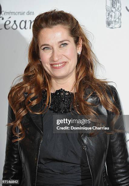 Emmanuelle Devos attends the 35th Cesar Film Awards at Theatre du Chatelet on February 27, 2010 in Paris, France.