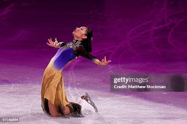 Miki Ando of Japan performs at the Exhibition Gala following the Olympic figure skating competition at Pacific Coliseum on February 27, 2010 in...