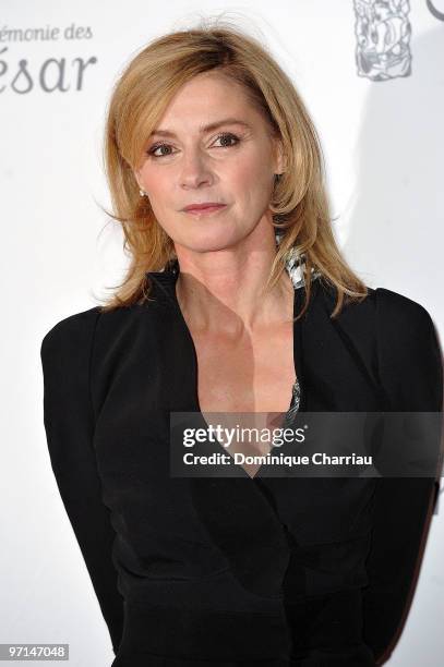 Actress Anne Consigny attends the 35th Cesar Film Awards at Theatre du Chatelet on February 27, 2010 in Paris, France.