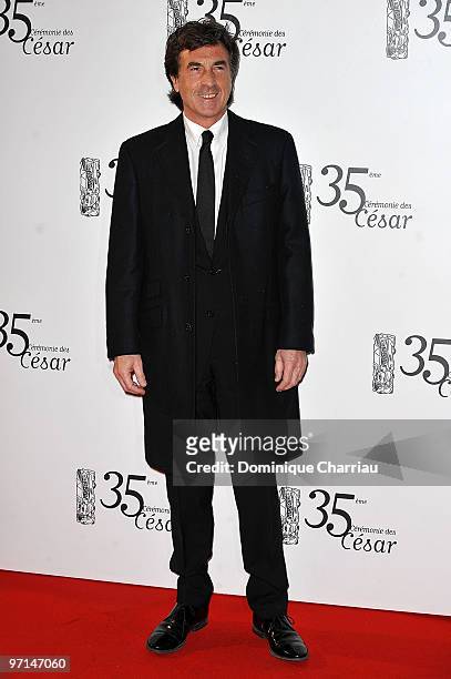 Francois Cluzet attends the 35th Cesar Film Awards at Theatre du Chatelet on February 27, 2010 in Paris, France.
