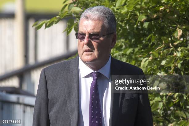 Graham Mackrell, former Sheffield Wednesday secretary, attends the Hillsborough case hearing at Preston Crown Court on June 11, 2018 in Preston,...