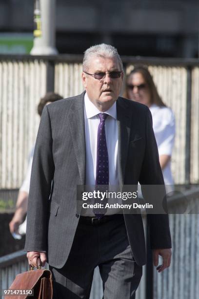 Graham Mackrell, former Sheffield Wednesday secretary, attends the Hillsborough case hearing at Preston Crown Court on June 11, 2018 in Preston,...