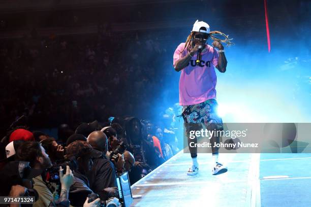 Lil Wayne performs at Summer Jam 2018 at MetLife Stadium on June 10, 2018 in East Rutherford, New Jersey.