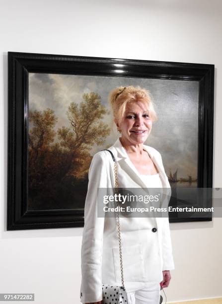 Baroness Carmen Thyssen-Bornemisza presents the exhitibion 'Naturaleza en evolucion. De Van Goyen a Pissarro y Sacharoff' at Carmen Thyssen Espacio...