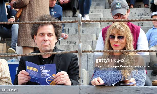 Andres Calamaro attends the traditional Press Bullfight 'La Beneficiencia', the last event of the San Isidro Bullfighting Fair held at Las Ventas...