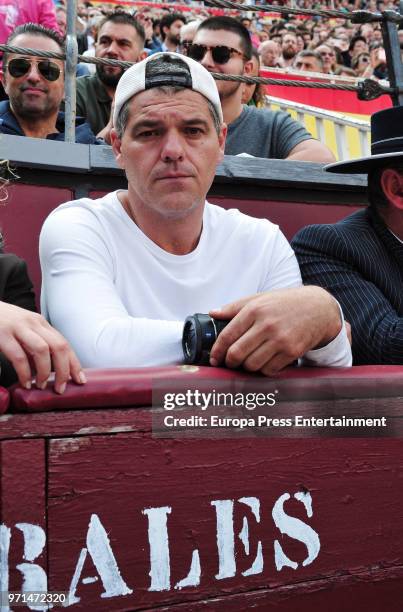 Frank de la Jungla attends the traditional Press Bullfight 'La Beneficiencia', the last event of the San Isidro Bullfighting Fair held at Las Ventas...