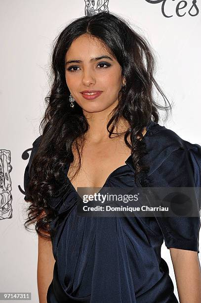 Hafsia Herzi attends the 35th Cesar Film Awards at Theatre du Chatelet on February 27, 2010 in Paris, France.