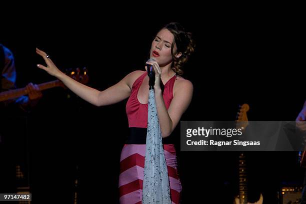 Joss Stone performs at Oslo Concert Hall on February 27, 2010 in Oslo, Norway.