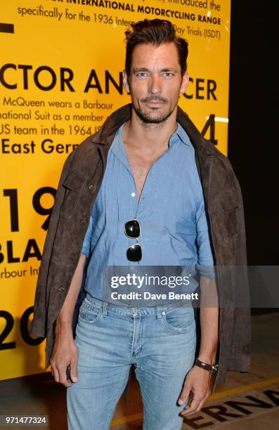 David Gandy attends the Barbour International presentation during London Fashion Week Men's June 2018 at the ICA on June 11, 2018 in London, England.