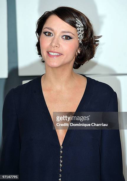 Emma de Caunes poses in Awards Room during 35th Cesar Film Awards at Theatre du Chatelet on February 27, 2010 in Paris, France.