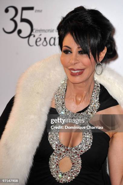 Yamina Benguigui attends the 35th Cesar Film Awards at Theatre du Chatelet on February 27, 2010 in Paris, France.