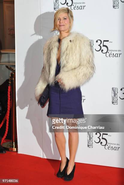 Marina Fois attends the 35th Cesar Film Awards at Theatre du Chatelet on February 27, 2010 in Paris, France.