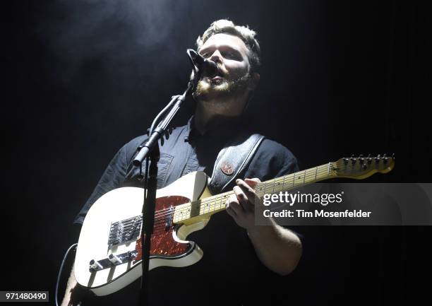 Joe Newman of Alt-J performs during the 2018 Bonnaroo Music & Arts Festival on June 10, 2018 in Manchester, Tennessee.